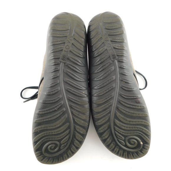 NAOT Taupe Gray Taupe Fabric Lace-up Oxfords Walking Sneaker Shoes 40EU / 9US - Picture 5 of 8